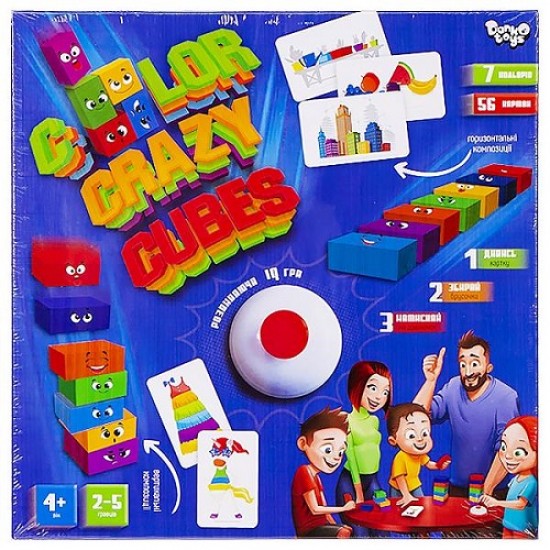 Настільна розважальна гра "Color Crazy Cubes" (DankoToys)