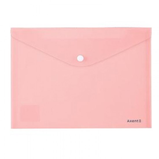 Папка-конверт А5 1522-10-A Pastelini, рожева (12) (AXENT)