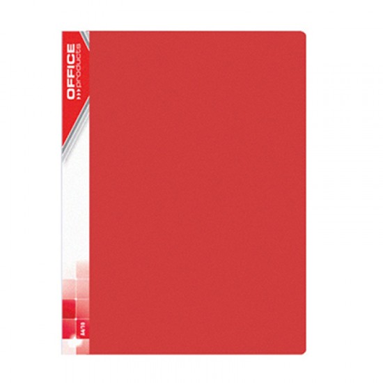 Папка пластикова з 30файлами А4 червона 21123011-04 (10) (OFFICE PRODUCTS)
