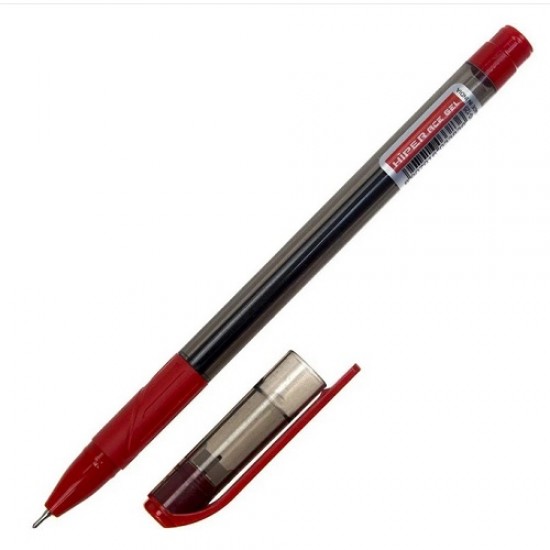 Ручка гелева HG-125 "Ace Gel " 0,6мм червона (10) (Hiper)