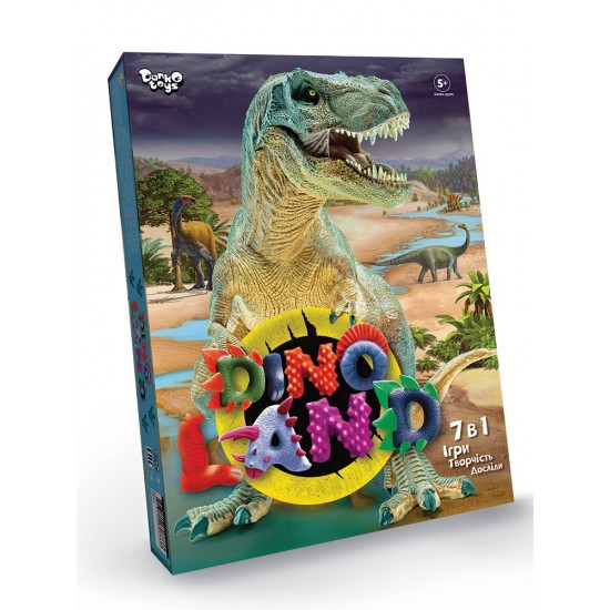 Креативна творчість "Dino Land" 7 в 1 укр (5) (DankoToys)