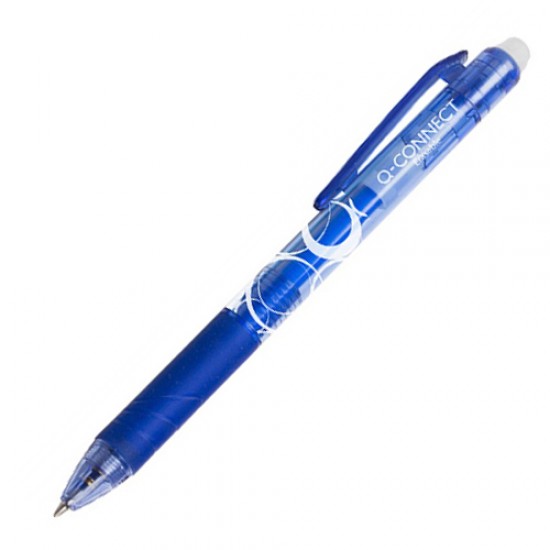 Ручка кулькова "Пиши-стирай" KF18625 автомат. синя 0,7мм (10) (Q-CONNECT)