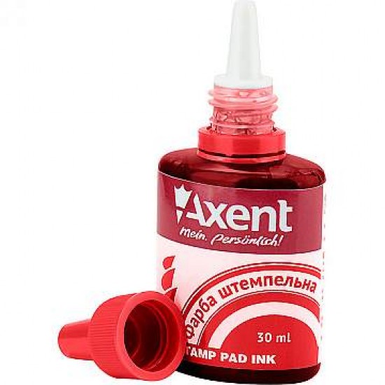 Штемпельна фарба 30мл червона 7301-06 (12) (AXENT)