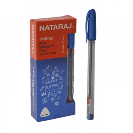 Ручка кулькова TriRite 206524139 синя 0,7мм (10/1000) (NATARAJ)