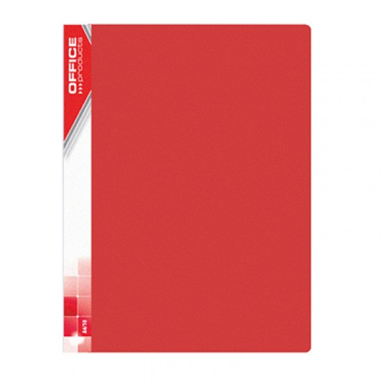 Папка пластикова з 40файлами А4 червона 21124011-04 (10) (OFFICE PRODUCTS)