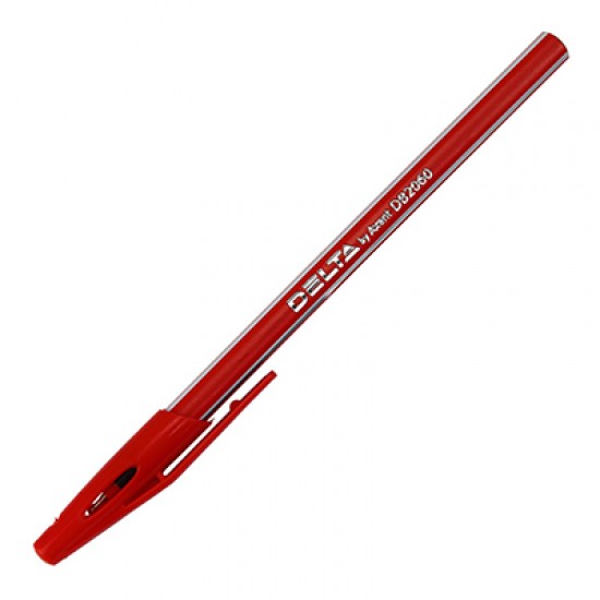 Ручка кулькова 2060-06 червона масляна (50) (DELTA)