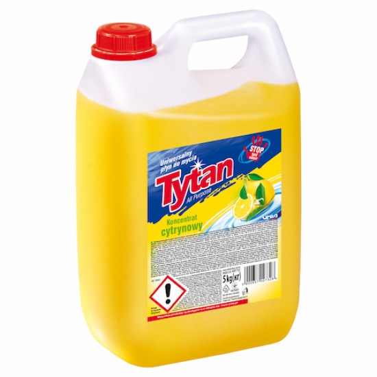 Рідина для миття 5кг "Лимон" універсальна 27320 (1) (TYTAN)