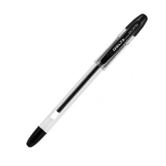 Ручка гелева 2030-01DG чорна (12) (DELTA)