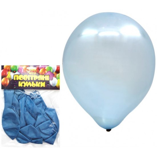 Повітряні кульки  TK-53427 12" 10шт.перламутр блакитний (500) (ТІКІ)