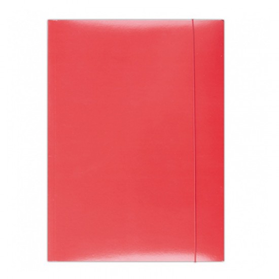Папка картонна на гумках А4 червона 21191141-04 (50) (OFFICE PRODUCTS)