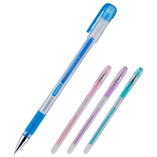 Ручка гелева "Пиши-стирай" 1071-02AG "Student" синя (12) (AXENT)
