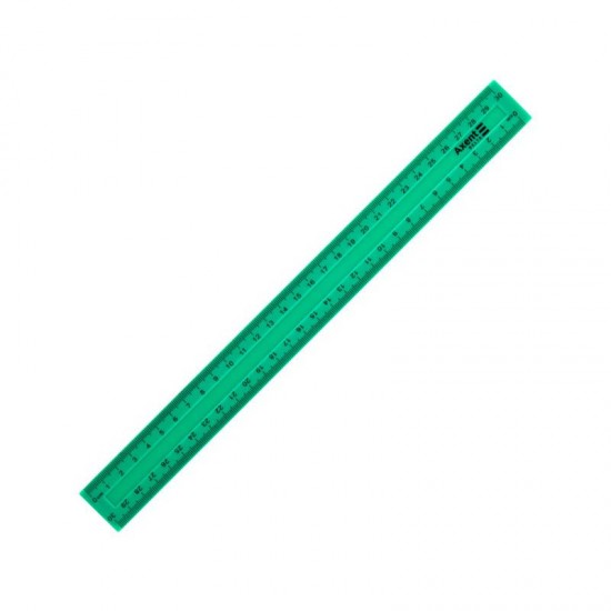 Лінійка 30см пластикова D9800-02 зелена (30)(AXENT)