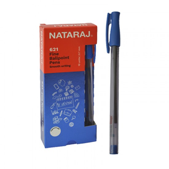 Ручка кулькова 621 Fine 206524102 синя 0,7мм (10/1000) (NATARAJ)