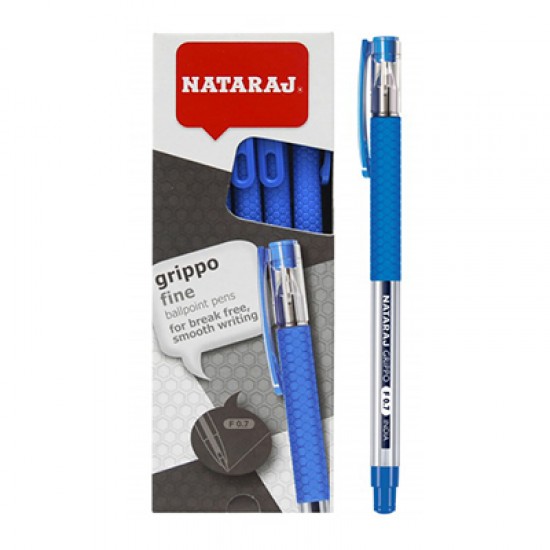 Ручка кулькова Grippo 206500006 синя 0,7мм (10/1000) (NATARAJ)