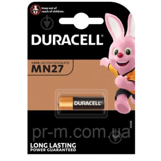 Батарейка MN27 Duracell Оригінал (1/10) (З)