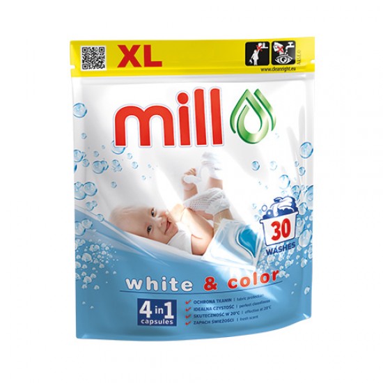 Капсули для прання BABY 30шт (6/384) (MILL PROFESSIONAL)