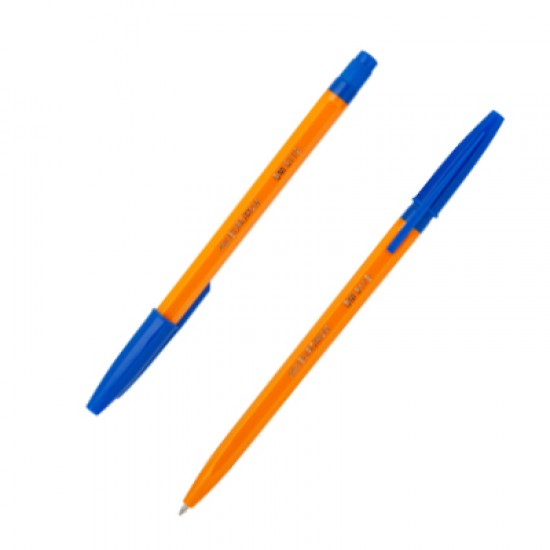 Ручка кулькова BM.8119-01 ORANGE JOBMAX синя 0,7мм (50) (BUROMAX)