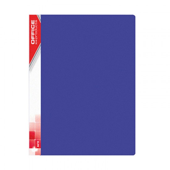 Папка пластикова з 20файлами А4 синя 21122011-01 (10) (OFFICE PRODUCTS)