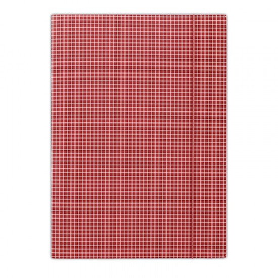 Папка картонна на гумках А4 червона FEP04 (25) (DONAU)