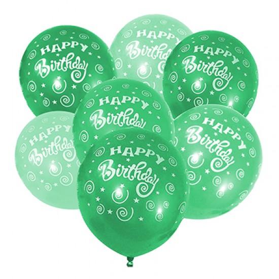 Повітряні кульки  TK-53537 12" 5шт. "Happy Birthday" металік (500) (ТІКІ)