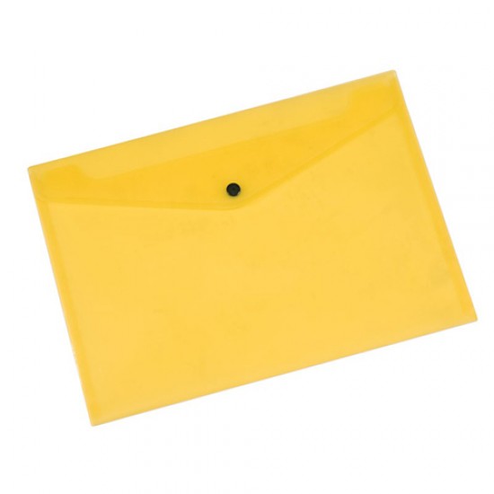 Папка-конверт А4 прозора жовта KF03595 (12) (Q-CONNECT)