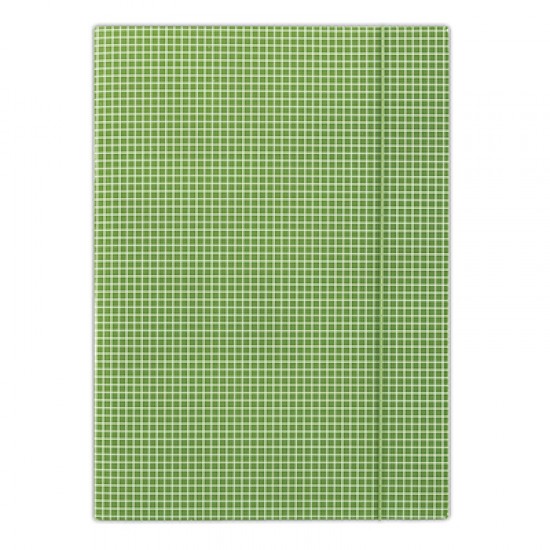 Папка картонна на гумках А4 зелена FEP06 (25) (DONAU)