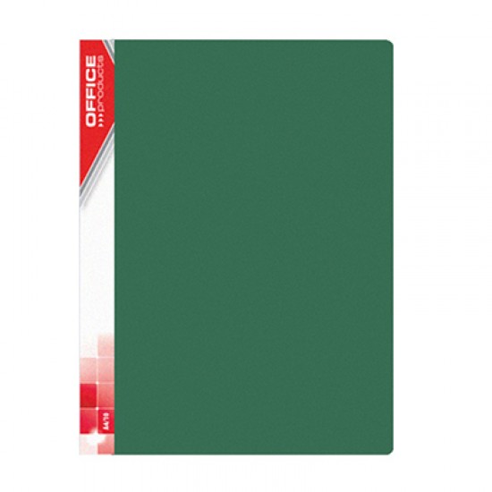Папка пластикова з 20файлами А4 зелена 21122011-02 (10) (OFFICE PRODUCTS)