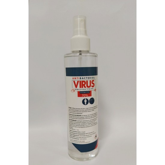 Засіб антисептичний "Antibacterial Virus Protection" 250мл з розпилювачем (35)