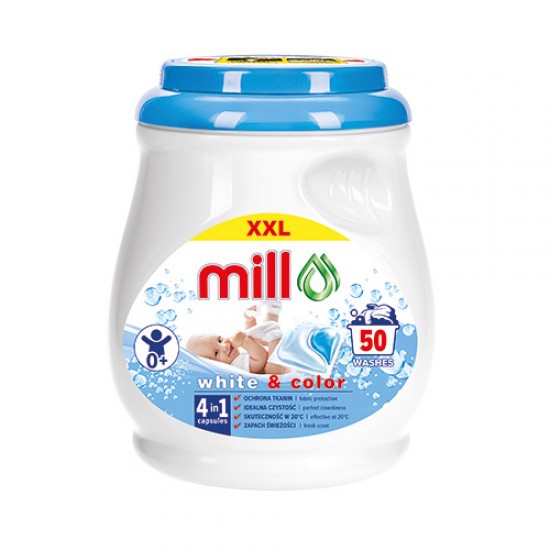 Капсули для прання 2в1 BABY  50шт (4/192) (MILL PROFESSIONAL)