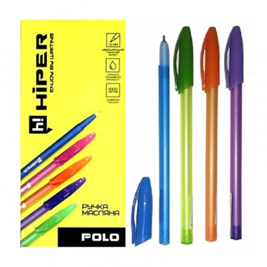 Ручка кулькова HO-1158 "Polo" синя (50) (Hiper)