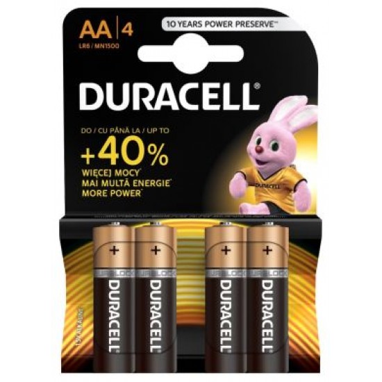 Батарейка LR06 Duracell Simply AA алкалінові 1.5V (4/16) (С)