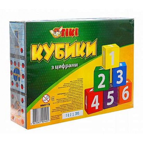 Кубики TK-50627 з арифметикою в поліпроп.упаковці (26) (ТІКІ)