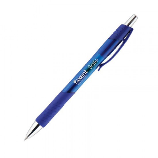 Ручка гелева 1074-02AG "Safe" синя автом. (12) (AXENT)